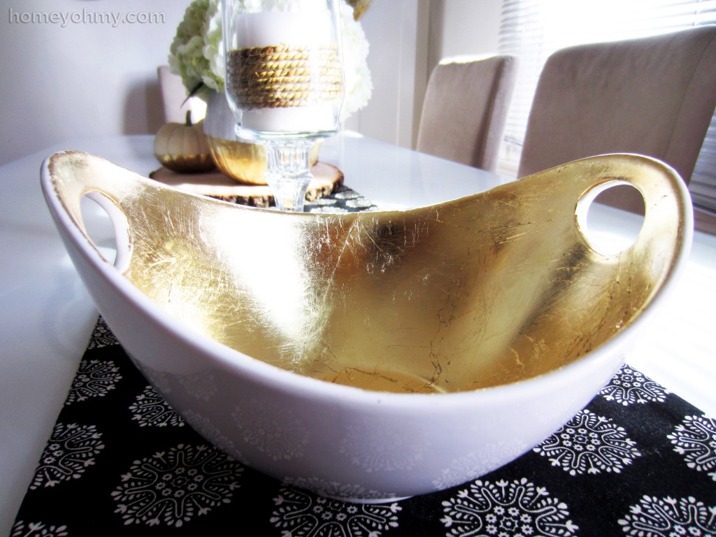 DIY gold leaf dish tutorial — these make the perfect catch all bowls!