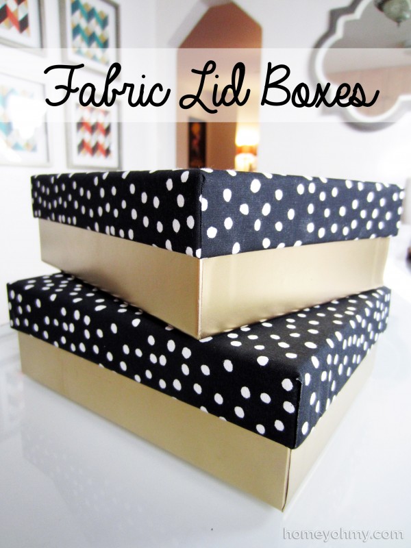 How to Cover Boxes with Contact Paper - Homey Oh My