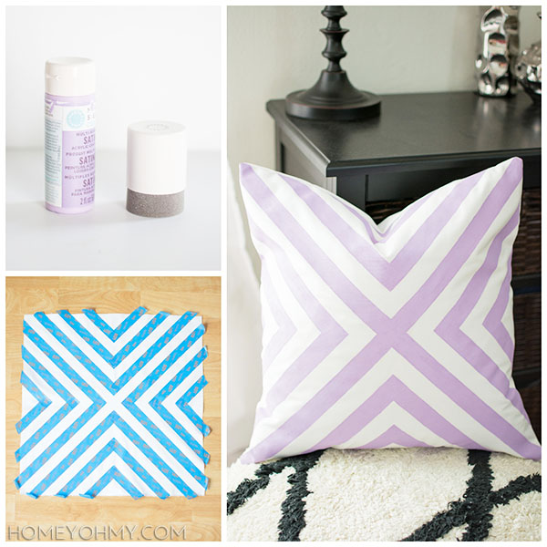 DIY No Sew Pillow Covers - Homey Oh My