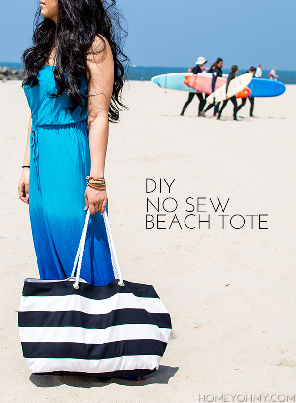 15 Minute DIY Tote Bag No Sew For Beginners - Happy Deal - Happy Day!