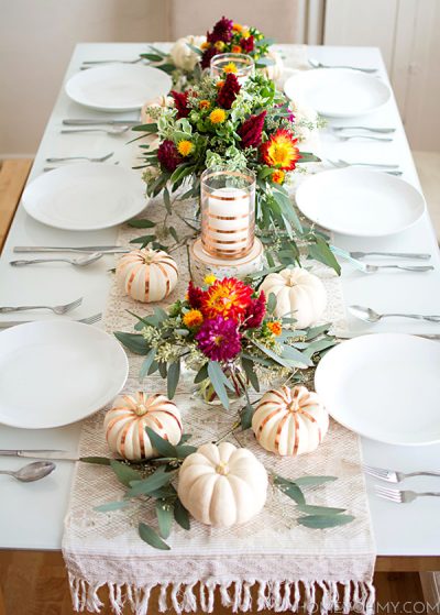 Fall Tablescape - Homey Oh My