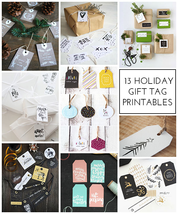printable holiday gift tags – almost makes perfect