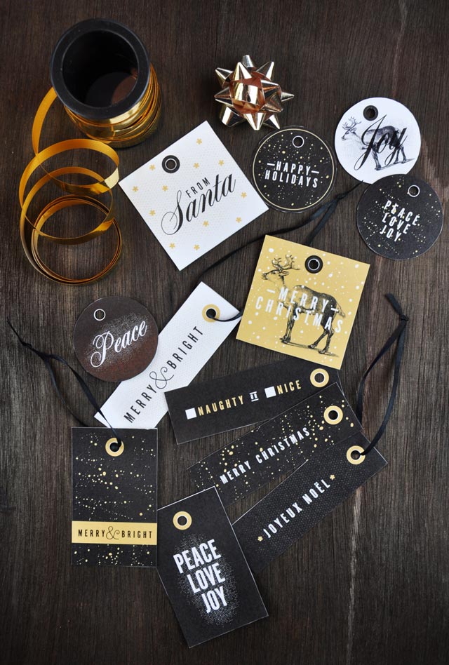 printable holiday gift tags – almost makes perfect