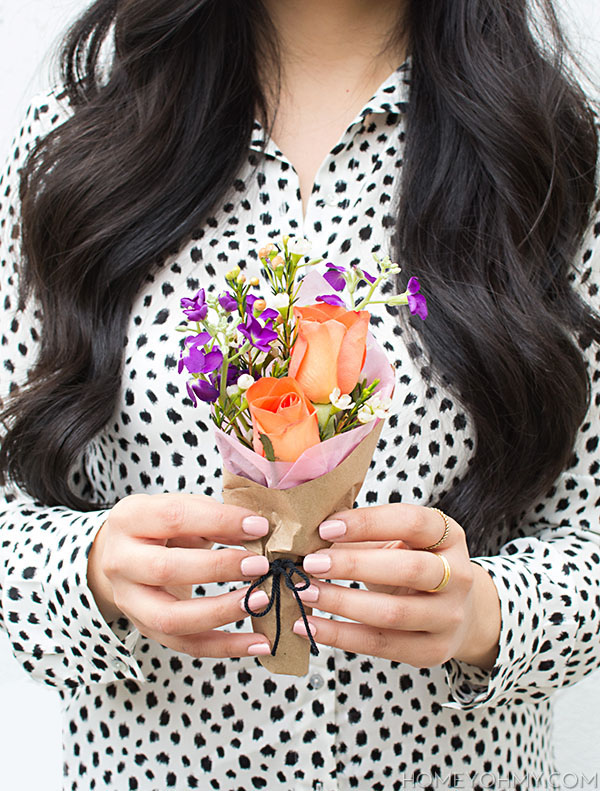 Diy Mini Flower Bouquet Homey Oh My