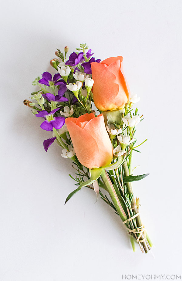 DIY Mini Flower Bouquets