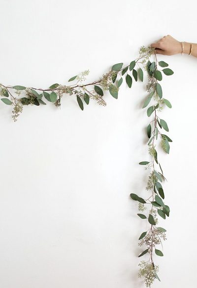 DIY Eucalyptus Garland - Homey Oh My