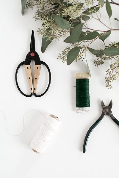 DIY Eucalyptus Garland - Homey Oh My