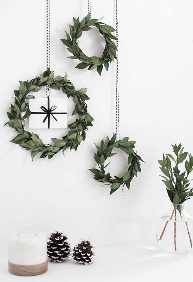 gift card mini wreath DIY - Homey Oh My