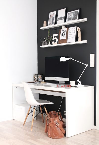 Black and White Workspaces - Homey Oh My