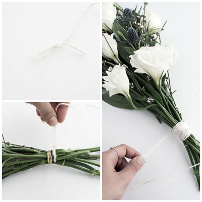 3 Easy Ways to Wrap Flowers - Homey Oh My