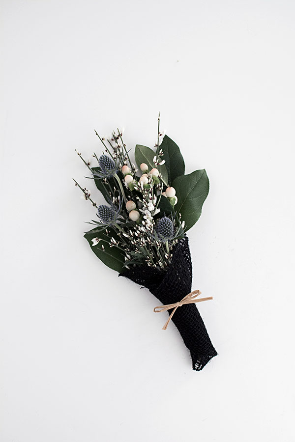 wrapped mini bouquet