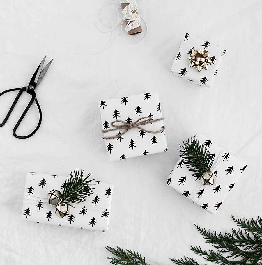 christmas-tree-wrapping-paper-free-printable - Homey Oh My