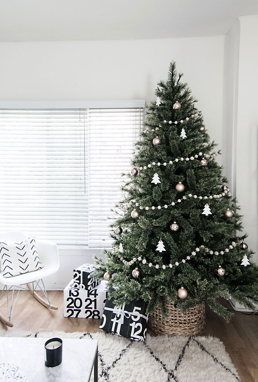 My Scandinavian Inspired Christmas Tree - Modern Glam