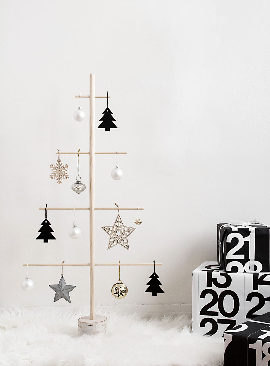 DIY Wood Dowel Tree - Homey Oh My