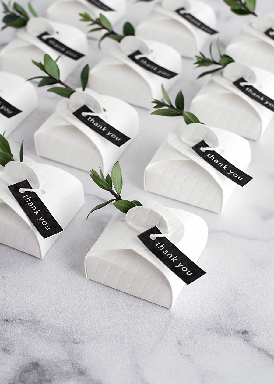 3 Simple and Modern DIY Wedding Favors - Homey Oh My