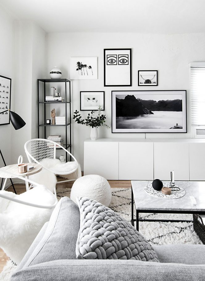 Gallery Wall Update: A Tv That Matches Our Decor - Homey Oh My